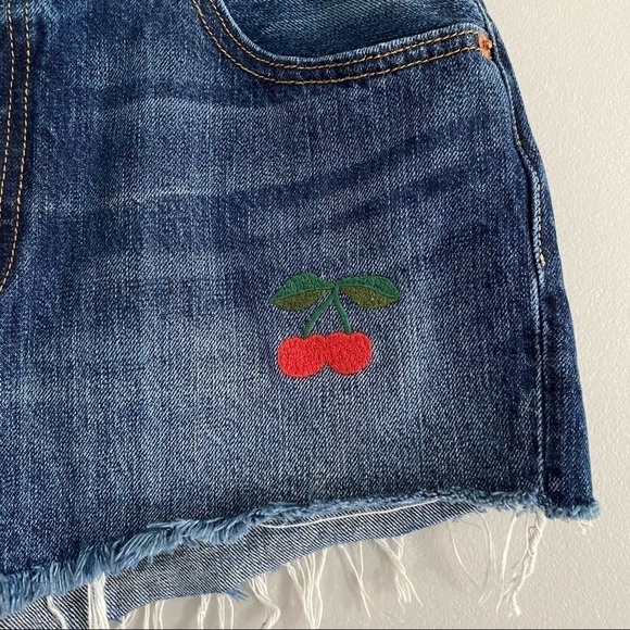 LEVI’S 501 Cutoff Jean Shorts - High Rise Button Fly Cherry - Picture 7 of 16